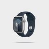 Apple Watch Series 9 GPS + Cellular 45mm Steel Case with Clay Sport Band - Görsel 3