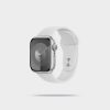 Apple Watch Series 9 GPS + Cellular 45mm Steel Case with Clay Sport Band - Görsel 2