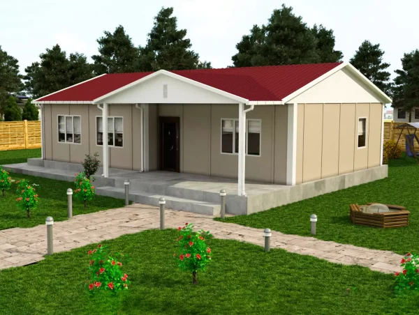 103 m2 Tek Katı Prefabrik Ev