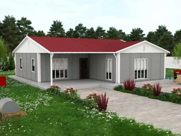 114 m2 Tek Katlı Prefabrik Ev