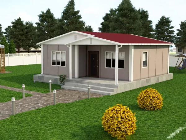 62 M2 Tek Katlı Prefabrik Ev