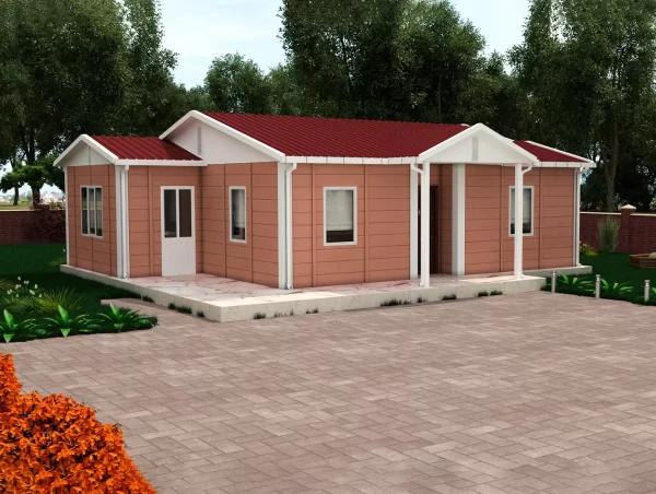 72 m2 Tek Katlı Prefabrik Ev