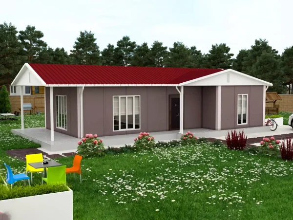 80 m2 Tek Katlı Prefabrik Ev