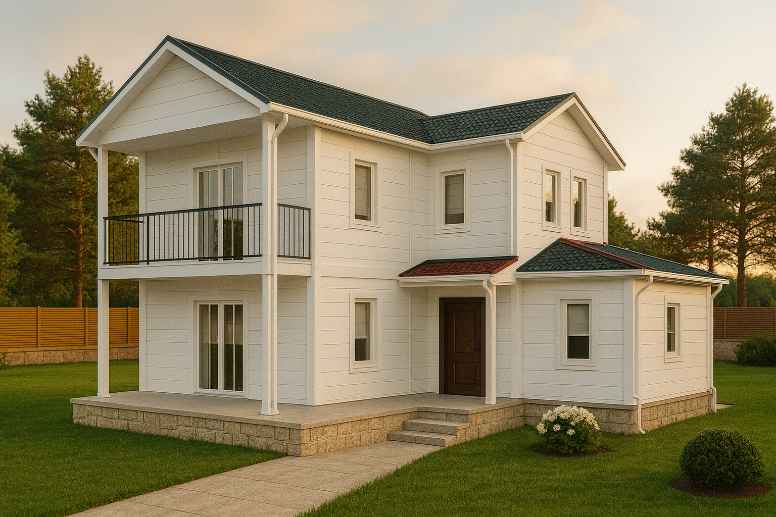 2 katlı 145 m2 çelik ev4